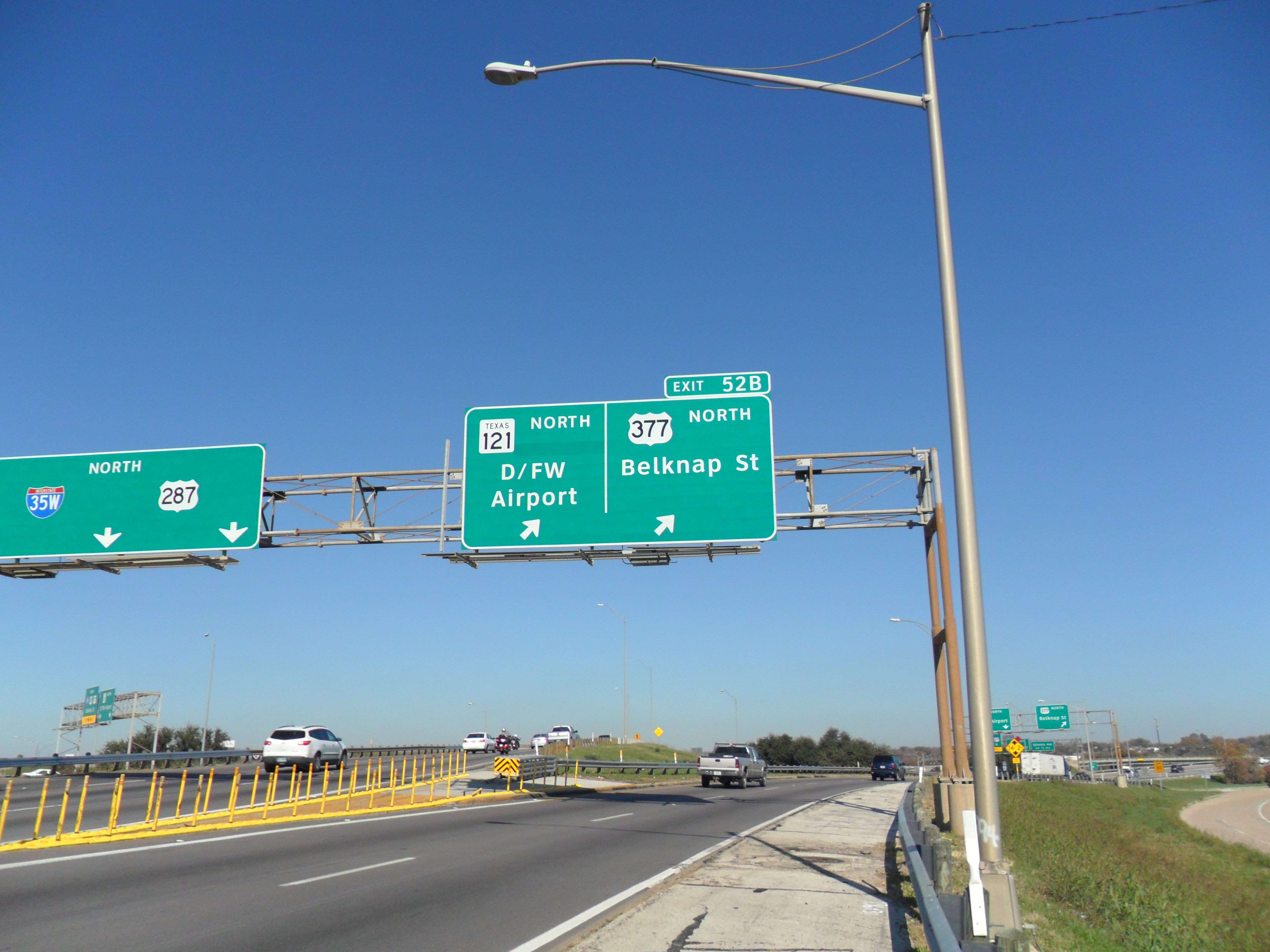 entering from I-35 north